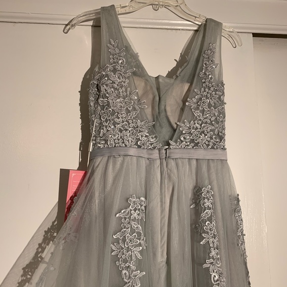 Silver Prom Dress - Picture 5 of 5